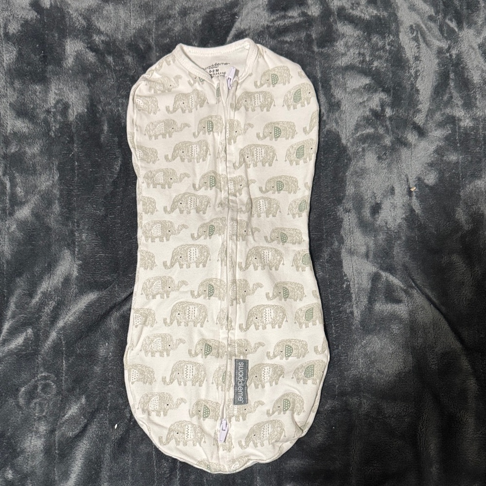 Elephant Print newborn Swaddle.